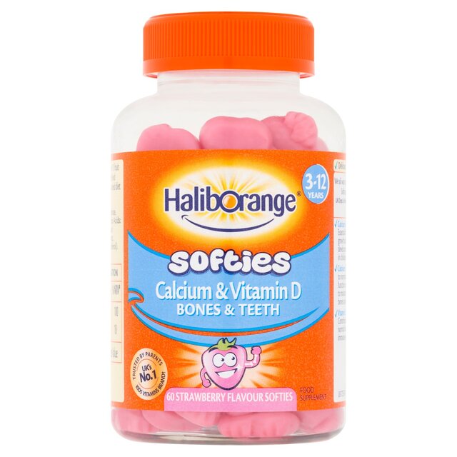 Haliborange  Kid's Softies Calcium & Vitamin D Strawberry Gummies 3-12yrs thumbnail 2