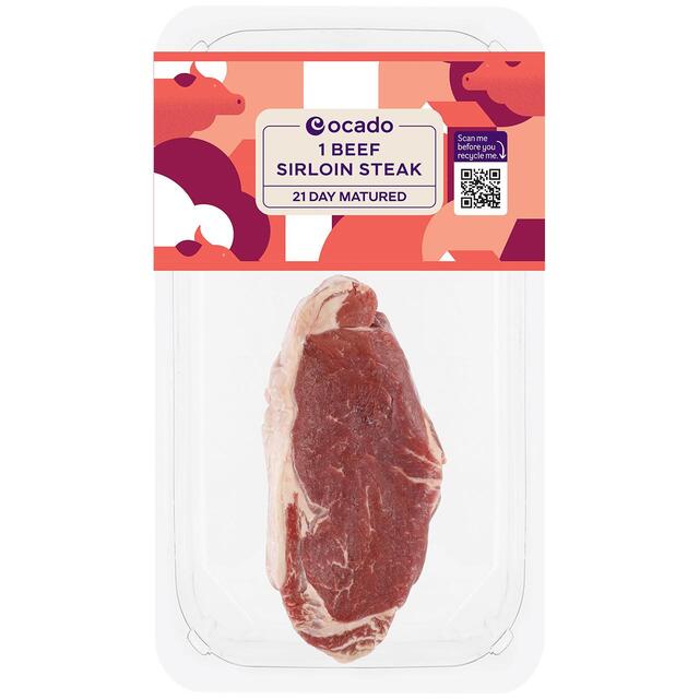 Ocado 1 Beef Sirloin Steak
