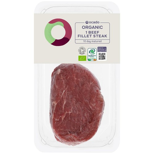 Ocado Organic 1 Beef Fillet Steak
