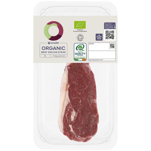 Ocado Organic 1 Beef Sirloin Steak thumbnail 2