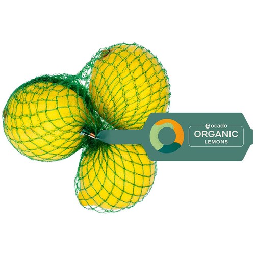Ocado Organic Unwaxed Lemons
