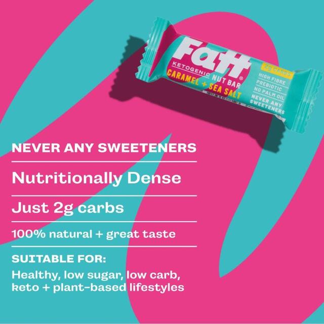 Fatt Caramel & Sea Salt Ketogenic Nut Bar thumbnail 3