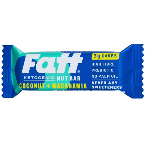 Fatt Coconut & Macadamia Ketogenic Nut Bar