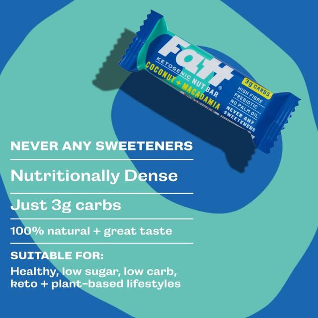 Fatt Coconut & Macadamia Ketogenic Nut Bar thumbnail 3