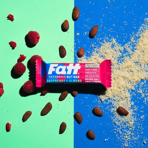 Fatt Raspberry & Almond Ketogenic Nut Bar thumbnail 2