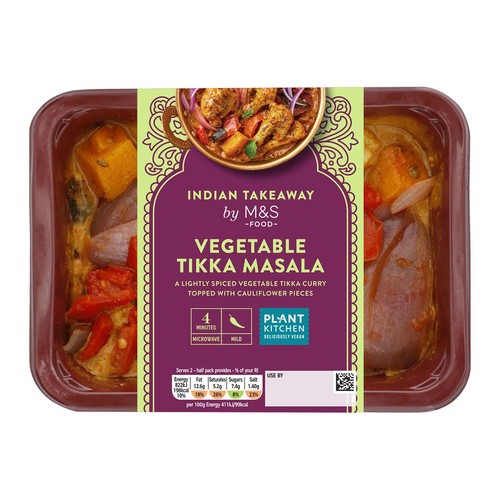 M&S Plant Kitchen Vegetable Tikka Masala Curry thumbnail 2