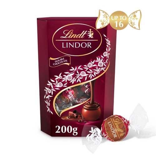 Lindt Lindor Double Chocolate Truffles Box thumbnail 3