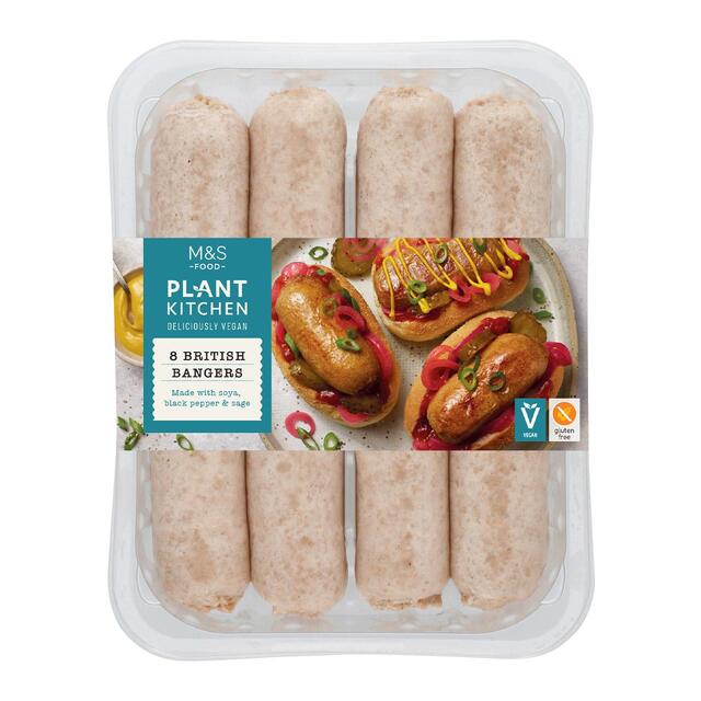 M&S 8 Vegan Plant Kitchen Frozen Sausages