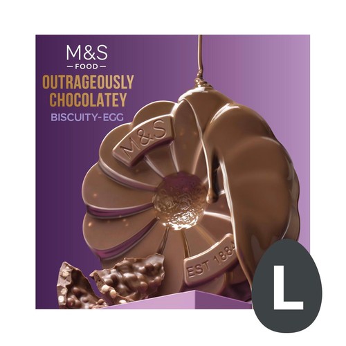 M&S Extremely Chocolatey Biscuity Easter Egg