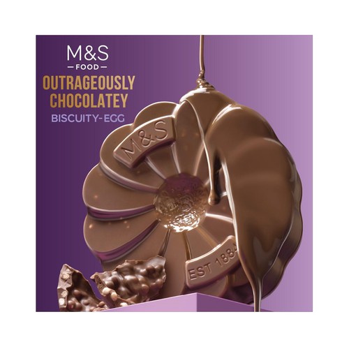 M&S Extremely Chocolatey Biscuity Easter Egg thumbnail 2