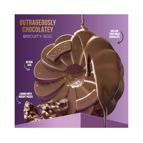 M&S Extremely Chocolatey Biscuity Easter Egg thumbnail 3