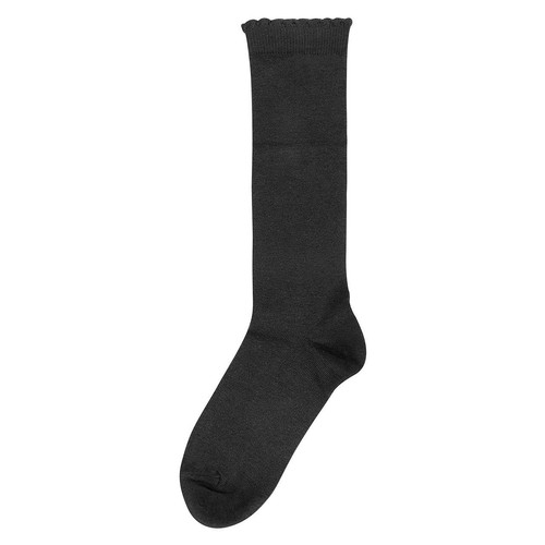 M&S Knee High Socks, Shoe Size 6-8, Black thumbnail 2