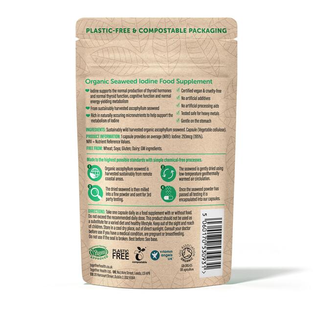 Together Health Iodine - Organc Seaweed Source, 1 Month Supply thumbnail 2
