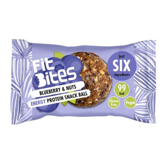 FitBites Blueberries + Nuts Energy Protein Snack Ball