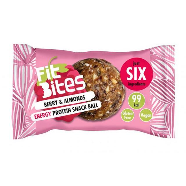 FitBites Berries + Almonds Energy Protein Snack Ball