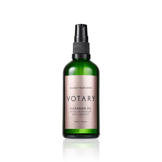 VOTARY Cleansing Oil, Rose Geranium & Apricot