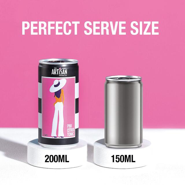 Artisan Drinks Co. Pink Citrus Tonic Cans thumbnail 3