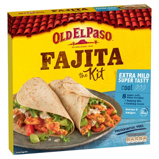 Old El Paso Mexican Extra Mild Super Tasty Fajita Kit thumbnail 2