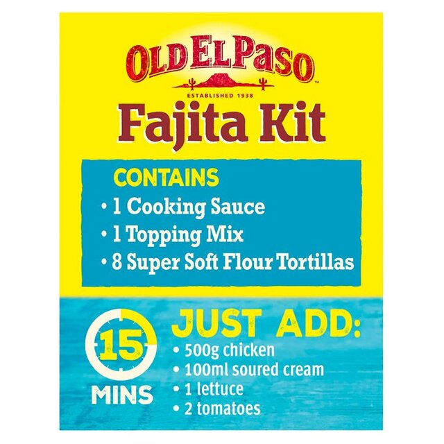 Old El Paso Mexican Extra Mild Super Tasty Fajita Kit thumbnail 3