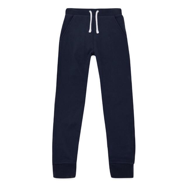 M&S Boys Unisex Cotton Joggers, 6-7 Years, Navy