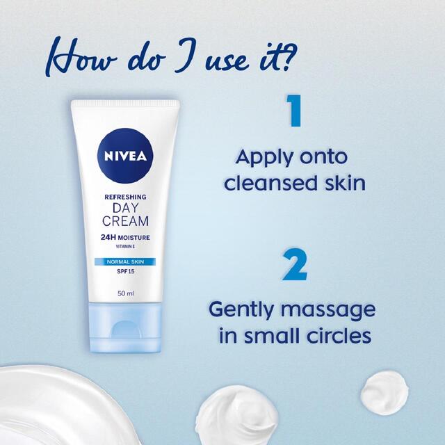 NIVEA Day Cream Face Moisturiser for Normal Skin SPF15 thumbnail 5