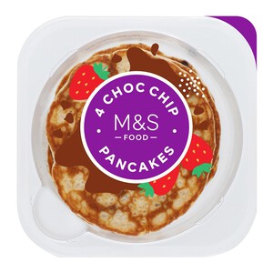 M&S 4 Chocolate Chip Pancakes