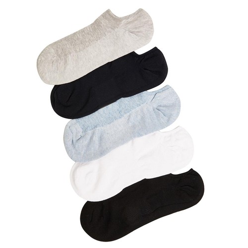 M&S Collection Womens Ultimate Comfort Trainer Liners, 6-8 White Mix