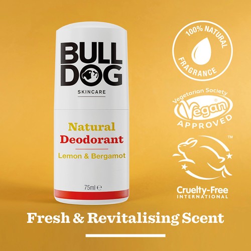 Bulldog Skincare - Natural Deodorant Roll-On Lemon & Bergamot thumbnail 2