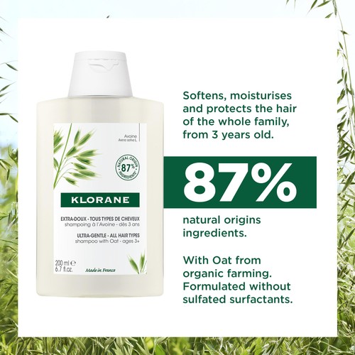 Klorane Softening Shampoo with Oat Milk for the Whole Family thumbnail 2