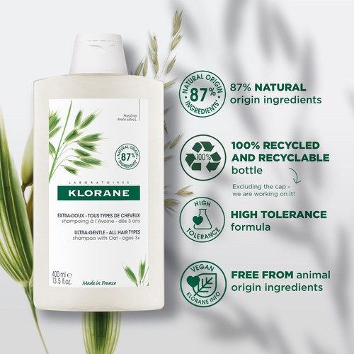 Klorane Softening Shampoo with Oat Milk for the Whole Family thumbnail 3