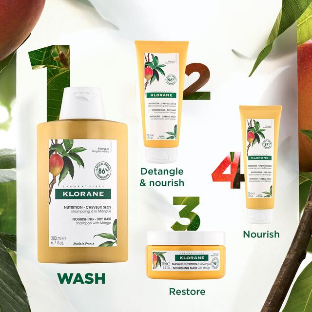 Klorane Nourishing Shampoo with Mango for Dry Hair thumbnail 5