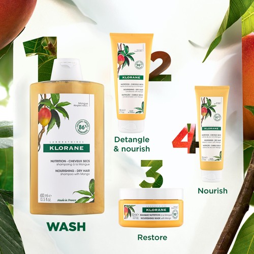 Klorane Nourishing Shampoo with Mango for Dry Hair thumbnail 5