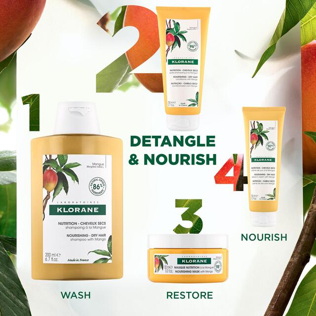 Klorane Nourishing Conditioner with Mango for Dry Hair thumbnail 2