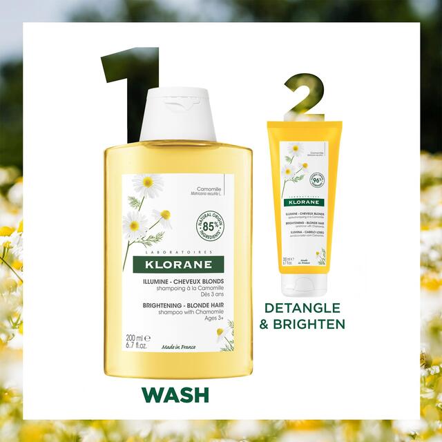 Klorane Brightening Shampoo with Camomile for Blonde Hair thumbnail 3
