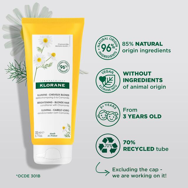 Klorane Brightening Conditioner with Camomile for Blonde Hair thumbnail 3