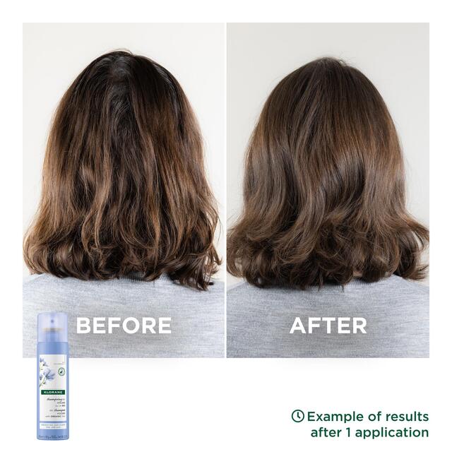 Klorane Volumising  Dry Shampoo with Organic Flax Fibre for Fine, Limp Hair thumbnail 2