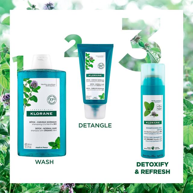 Klorane Detox Dry Shampoo with Organic Aquatic Mint thumbnail 3