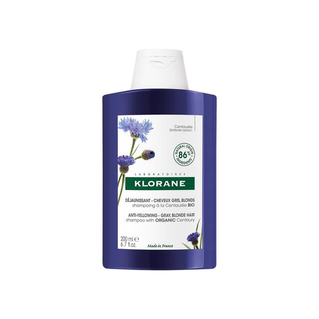 Klorane Anti-yellow Shampoo with Organic Centaury for White and Grey Hair