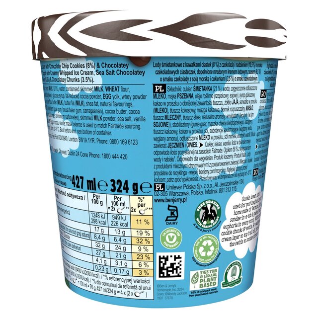 Ben & Jerry's Sundae Cookie-Vermonster Ice Cream Tub thumbnail 3
