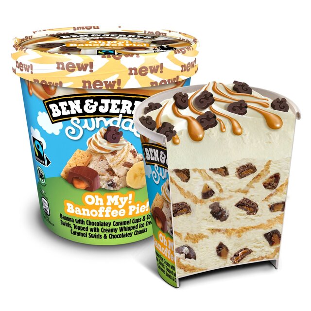 Ben & Jerry's Sundae Oh My Banoffee Pie! Ice Cream Tub thumbnail 4