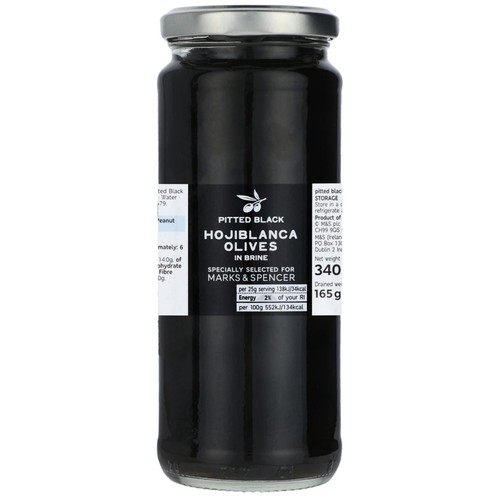 M&S Pitted Black Hojiblanca Olives thumbnail 2