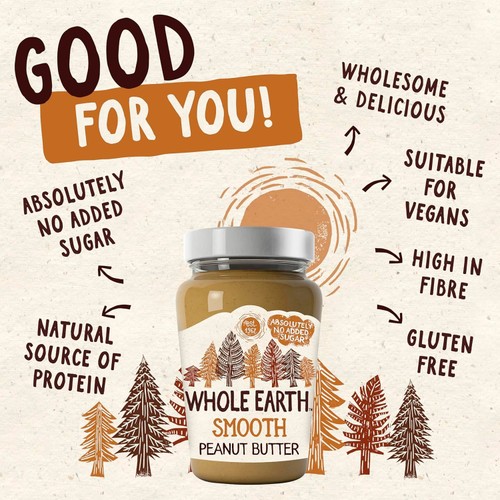 Whole Earth Smooth Peanut Butter thumbnail 4