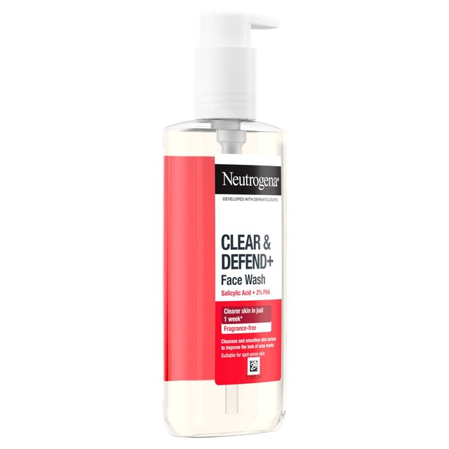 Neutrogena Clear and Defend+ Face Wash with Salicylic Acid + 2% PHA thumbnail 5