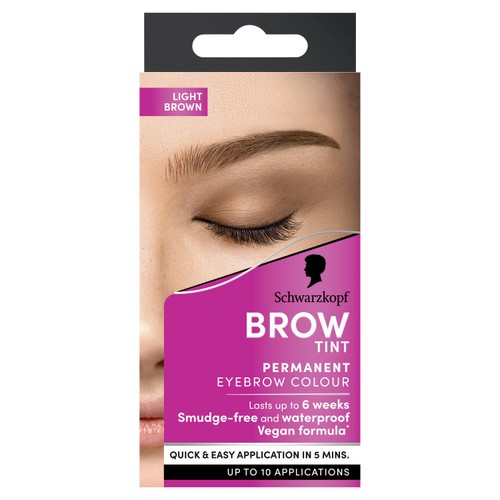 Schwarzkopf Brow Tint Permanent Eyebrow Colour Light Brown