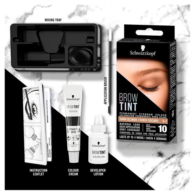 Schwarzkopf Brow Tint Permanent Eyebrow Colour Dark Blonde thumbnail 4