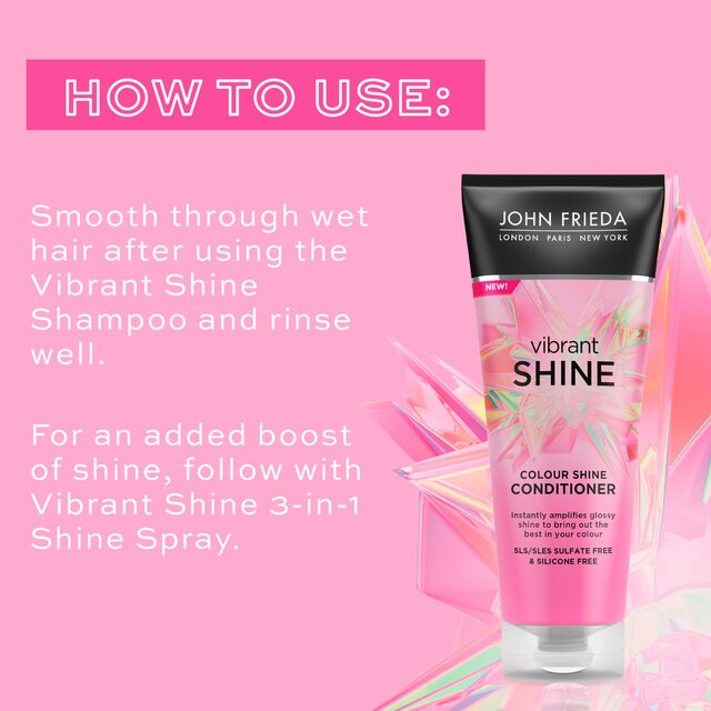 John Frieda Vibrant Shine Weightless Colour Shine Conditioner thumbnail 3