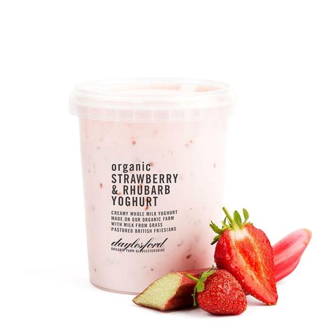Daylesford Organic Strawberry & Rhubarb Yoghurt