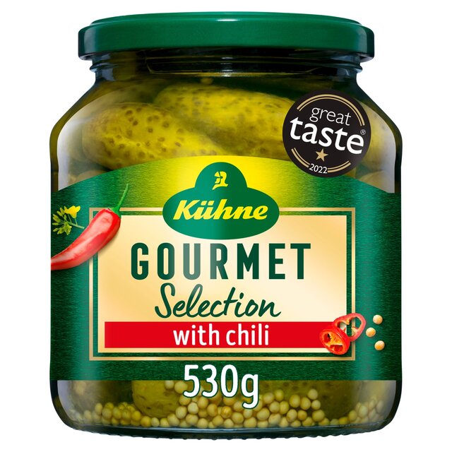 Kuhne Gourmet Gherkins with Chilli thumbnail 2
