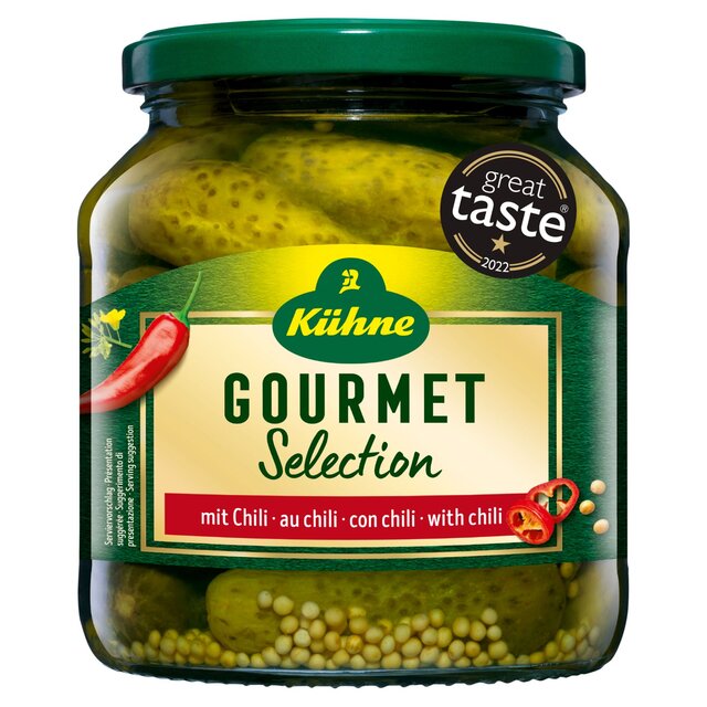 Kuhne Gourmet Gherkins with Chilli thumbnail 3
