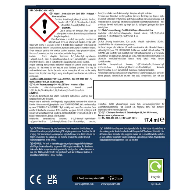 Glade Aromatherapy Mist Diffuser Holder Moment of Zen thumbnail 3